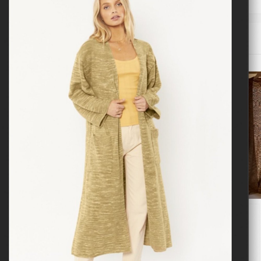 Amuse Society Long Cardigan Sweater